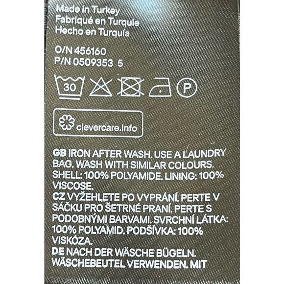 H & M Black Lace Top With Built In Cami SZ XL EUC - Picture 5 of 6